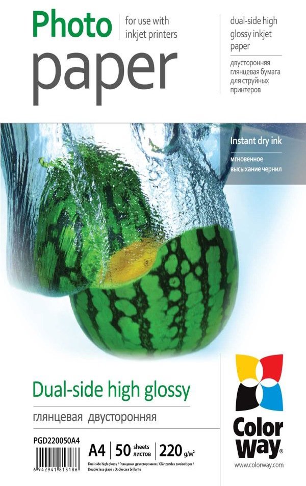 ColorWay Dual-side High Glossy A4 50 ks