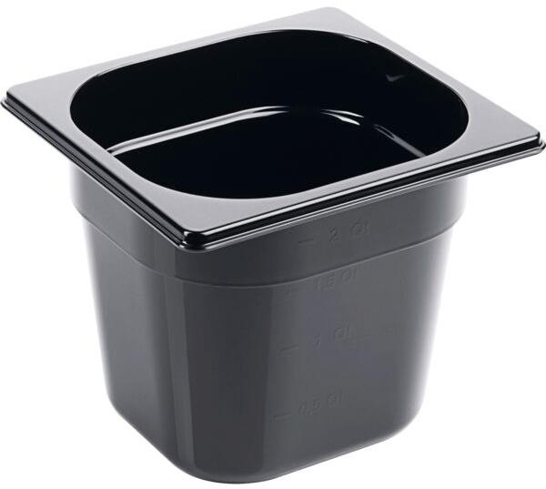 Contacto Gastronádoba 1/6 PC 2,25 l, čierna