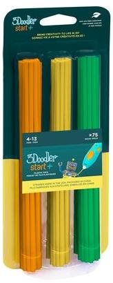 3Doodler náplň ECO-PCL pre 3D pero Start+ 75 ks – oranžová, žltá, zelená