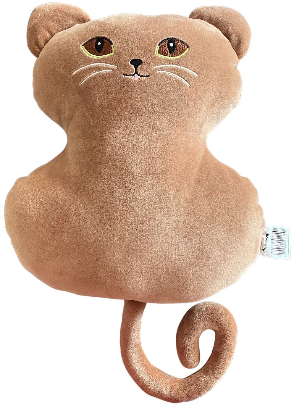 Svitap sleepwell Vankúšik mikrospandex Mačka hnedá 35 cm
