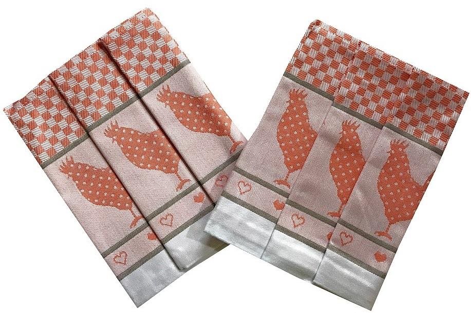 Svitap sleepwell Utierka extra savá 50 × 70 cm Sliepočky oranžové 3 ks