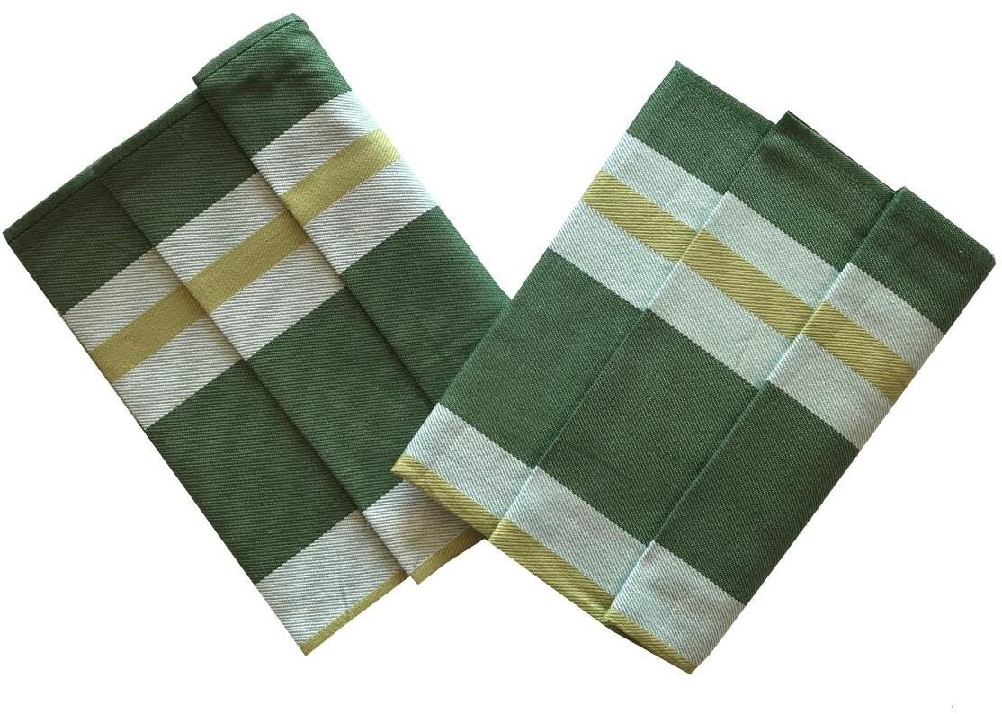 Svitap sleepwell Utierka extra savá 50 × 70 cm Zeleno-žltý pruh 3 ks