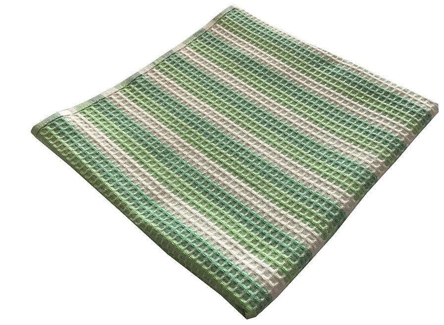 Praktík Vaflový uterák 50 × 100 cm zelený