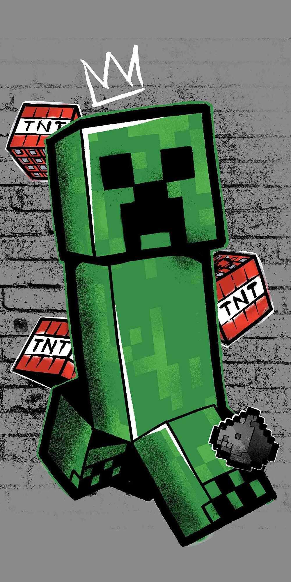 Jerry Fabrics Minecraft Metro Art Creeper