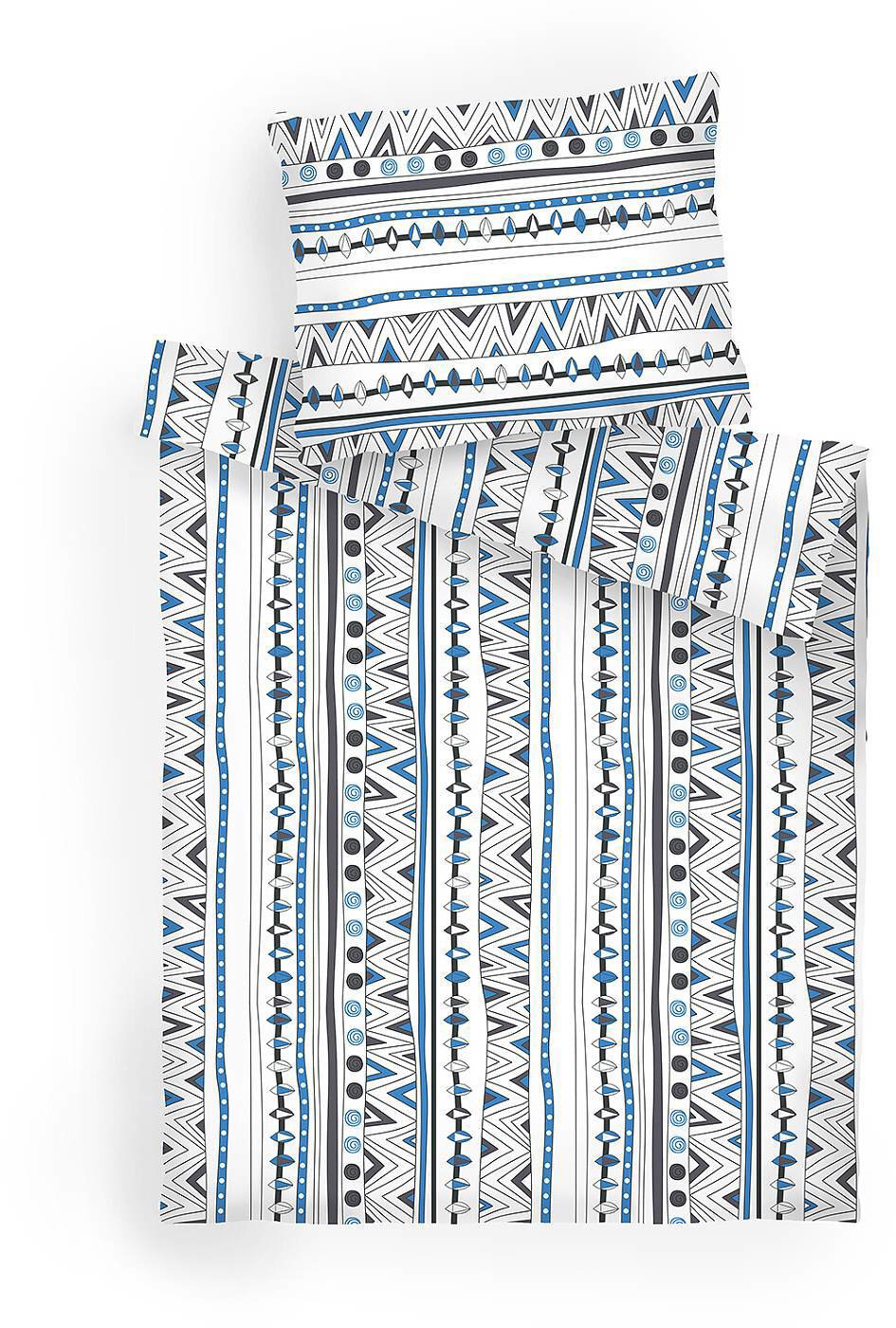 Dadka Obliečky bavlna 140 × 200 cm, 70 × 90 cm, Indián denim