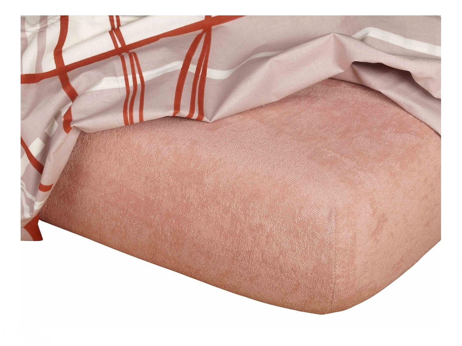 Dadka Froté prestieradlo béžové 60 × 120 × 10 cm