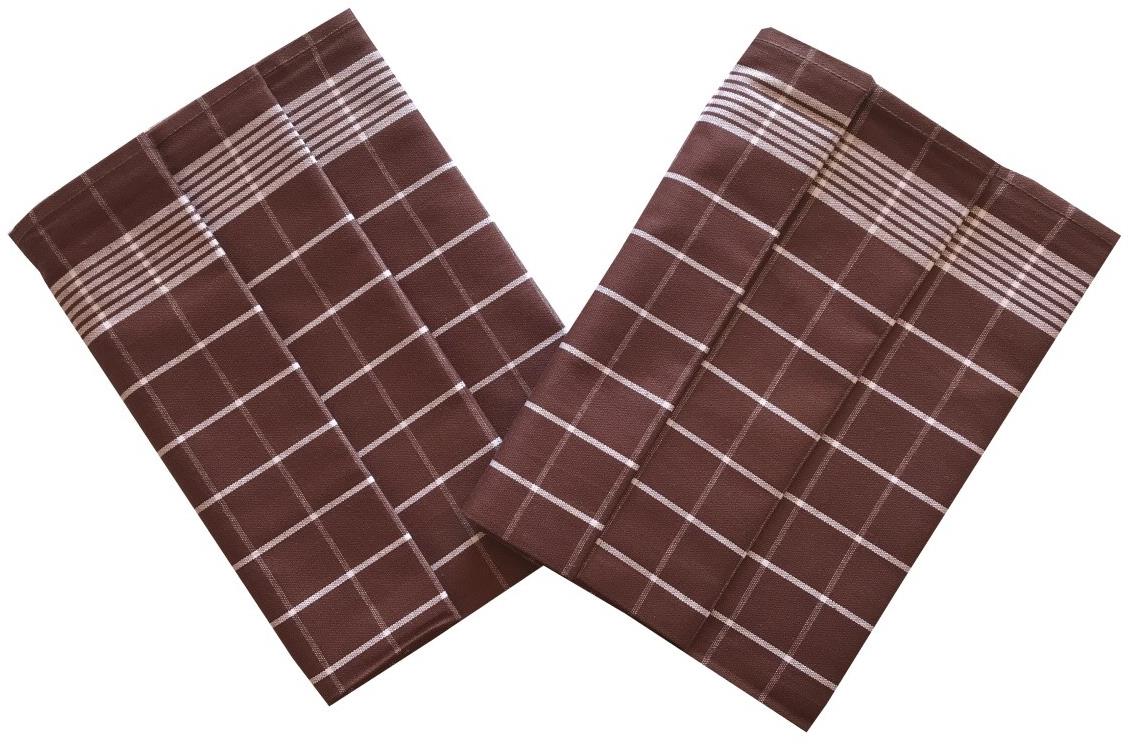 Svitap Sleepwell Pozitív Egyptská bavlna tmavo hnedé/biele 3 ks