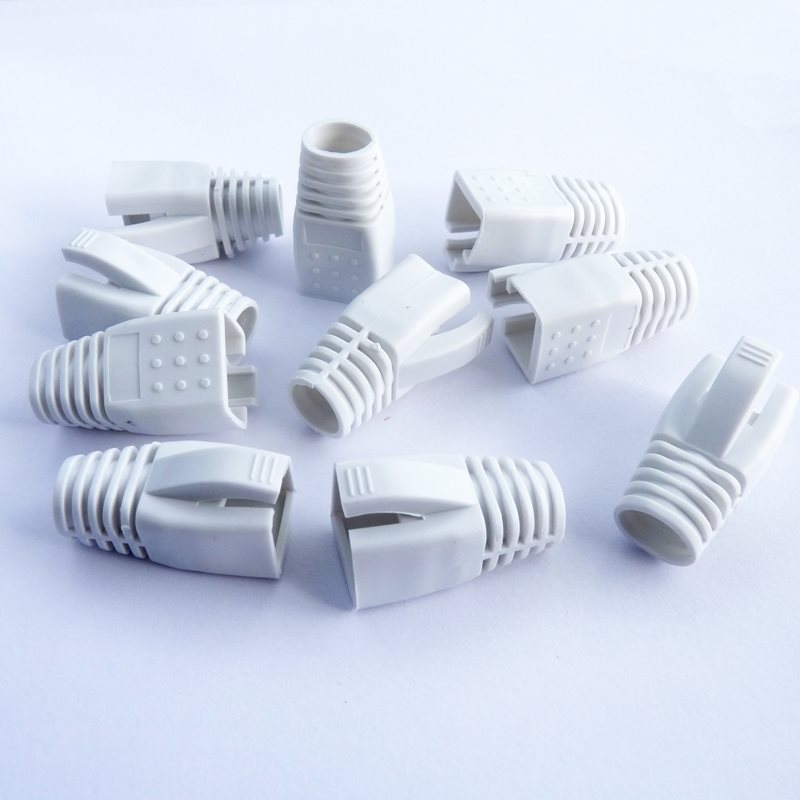 Datacom Návlek pre plug RJ45 (CAT6A, CAT7) biely (10 ks)