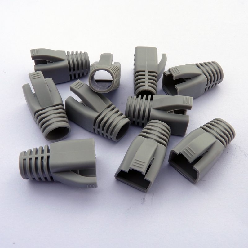 Datacom Návlek pre plug RJ45 (CAT6A, CAT7) sivý (10 ks)