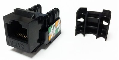 Datacom RJ45 UTP CAT6 (DUAL) MINI čierny