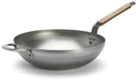 de Buyer 5717.32 Mineral B Bois Wok 32 cm