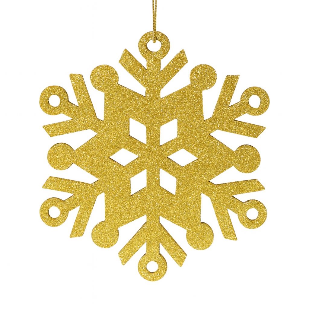 DECOLED Vločka III, priemer 80 cm, zlatá