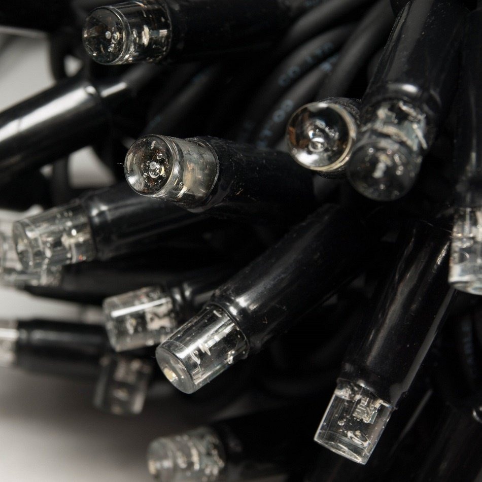 LED svetelná reťaz Flash, 5 m, ľadovo biela, 60 diód, IP67