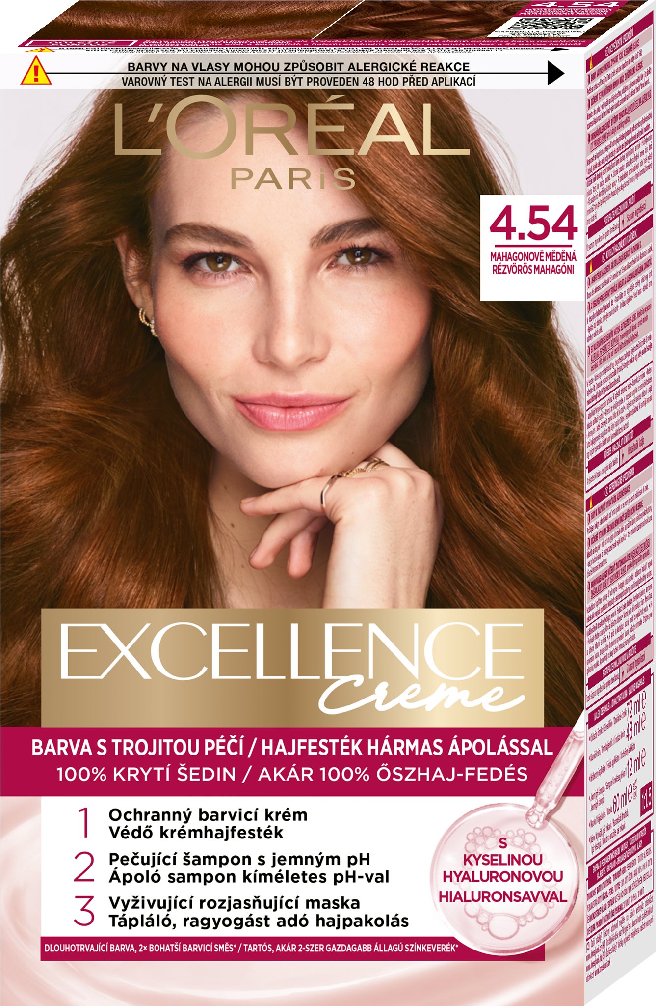 L'ORÉAL PARIS Excellence Creme 4.54 Mahagónovo medená