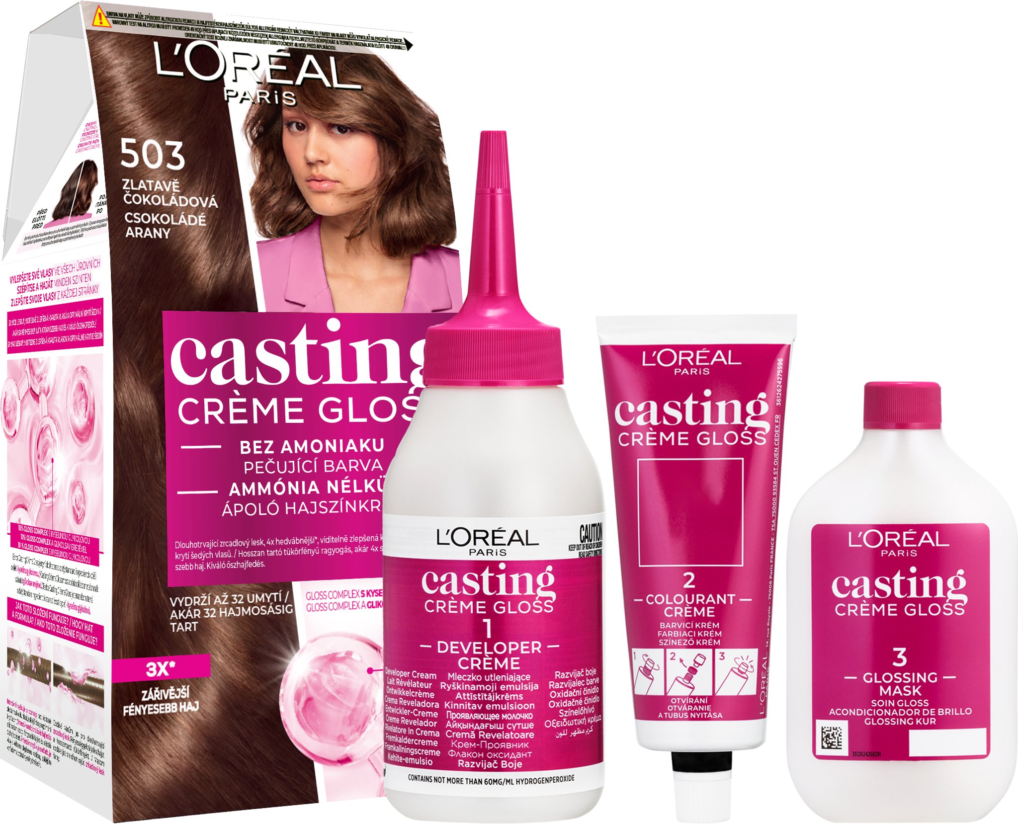 L'ORÉAL PARIS Casting Creme Gloss 503 Zlatisto čokoládová