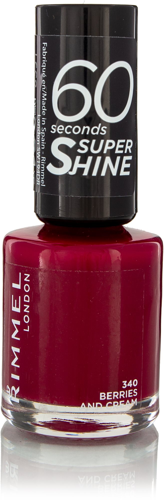 RIMMEL LONDON 60 Seconds Shine Nail Polish 340 Berries And Cream 8 ml