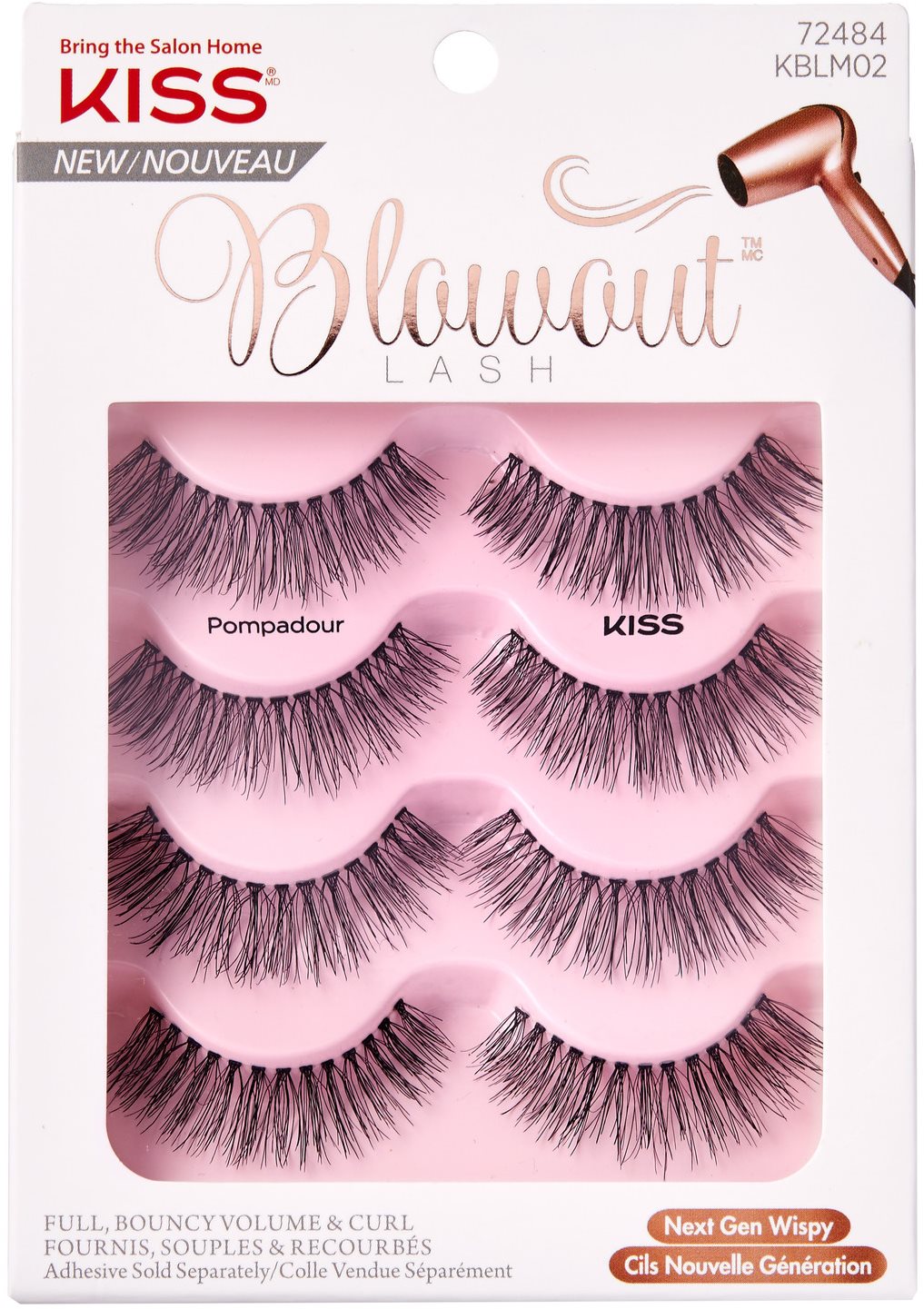 KISS Blowout Lash Multi Pack (4 pairs) – Pompadour