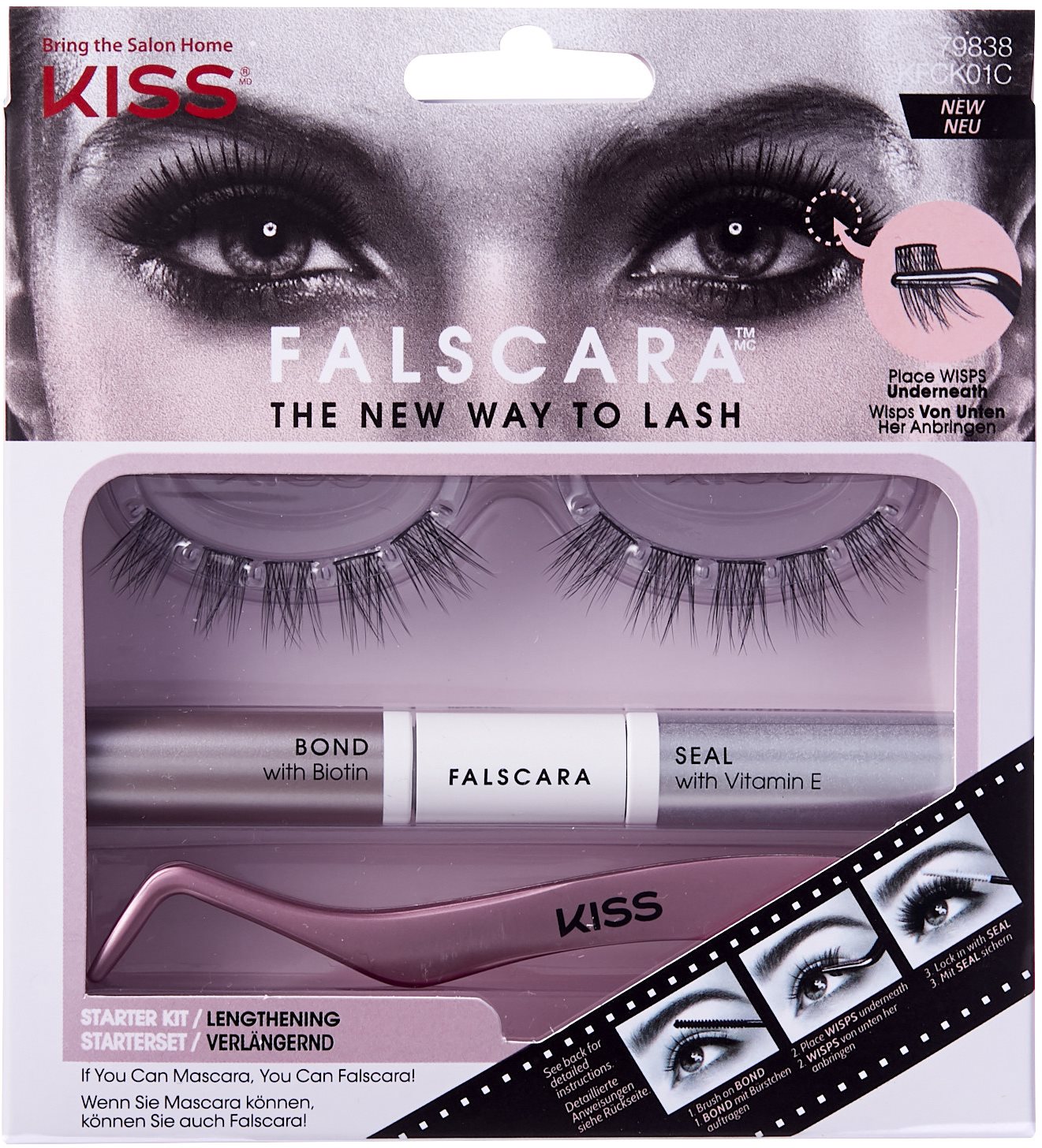 KISS Falscara Eyelash – Starter Kit 01