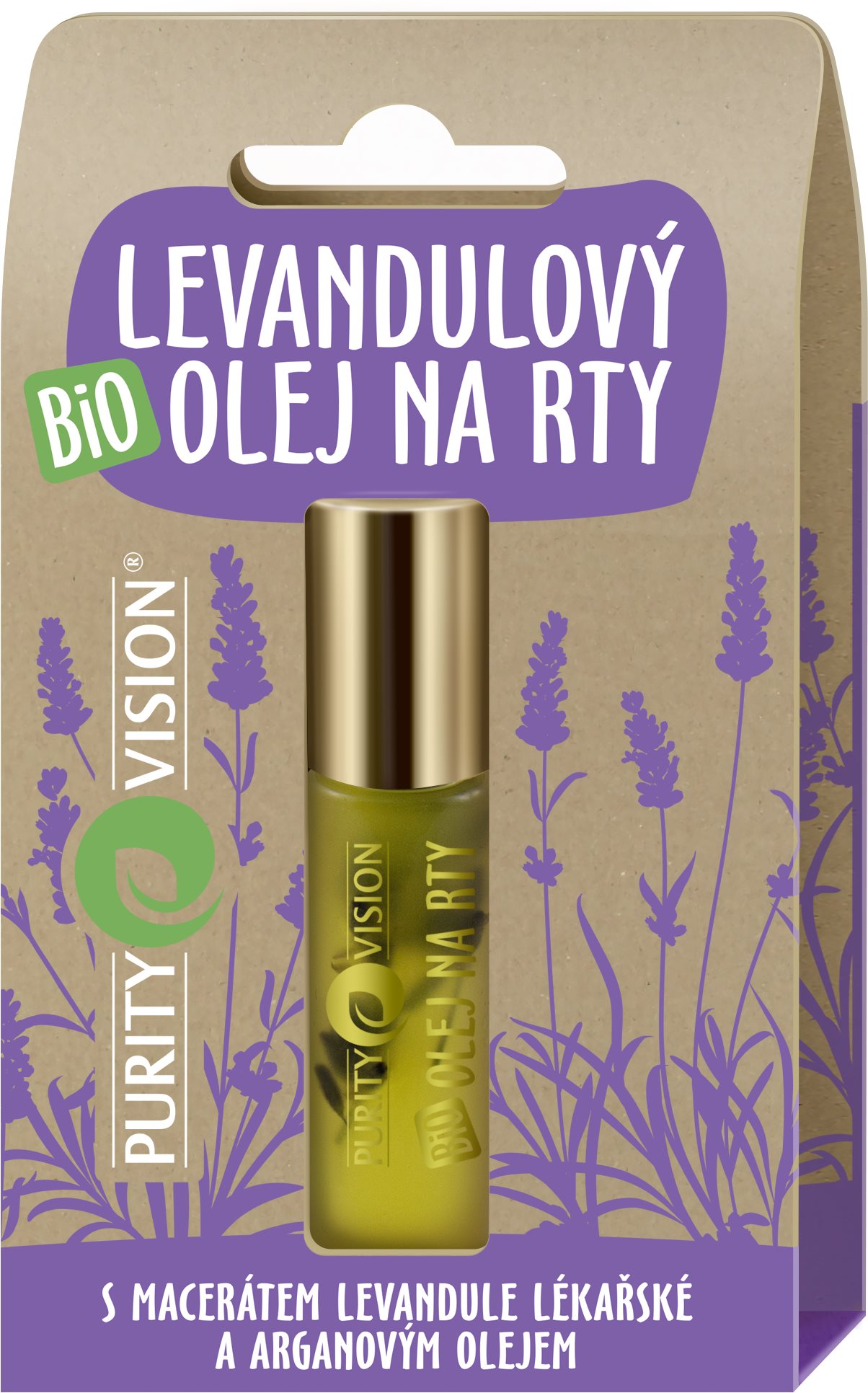 PURITY VISION Bio Levanduľový olej na pery 10 ml