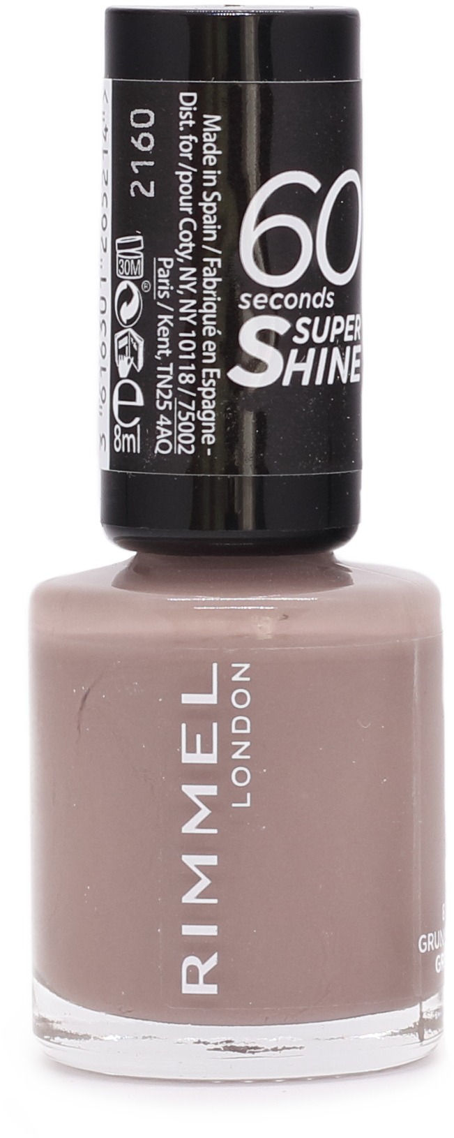 RIMMEL LONDON 60 seconds 810 Grungy Grey 8 ml