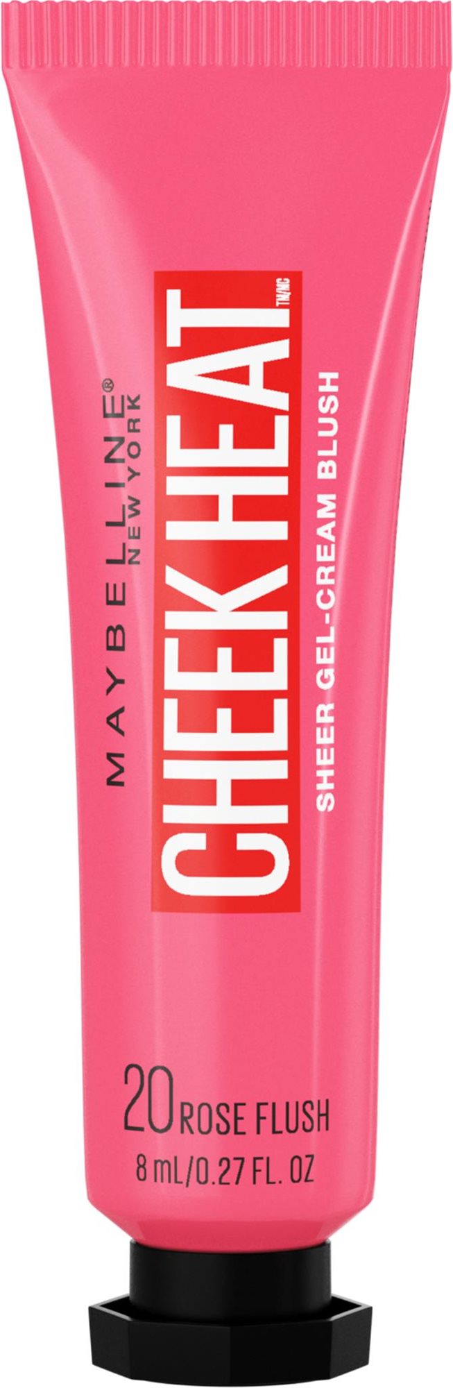 MAYBELLINE New York Cheek Heat 20 Rose Flash gélovo-krémová lícenka, 8 ml