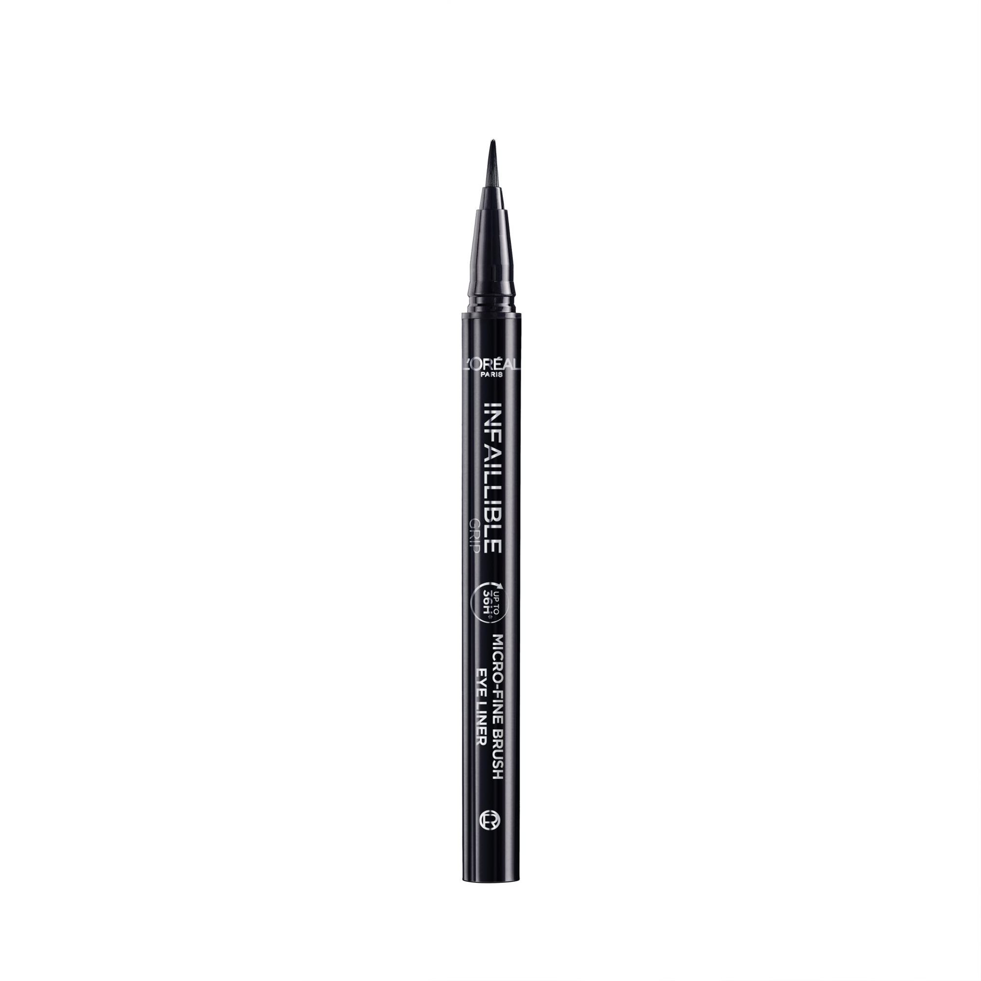 L'ORÉAL PARIS Infaillible Grip 36h Micro-Fine liner 01 Obsidian black, čierna očná linka, 0,4 g