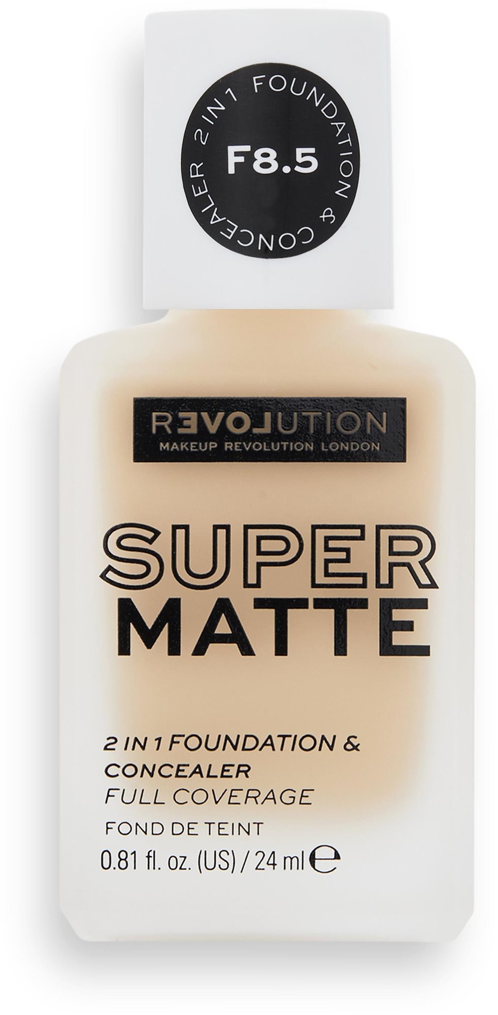 REVOLUTION RELOVE Supermatte Foundation F8.5 24 ml