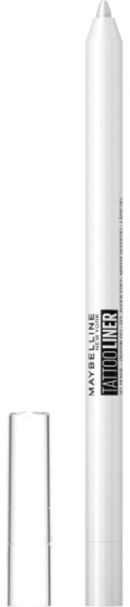 MAYBELLINE NEW YORK Tattoo Liner Gel Pencil Polished White gélová ceruzka na oči, 1,3 g
