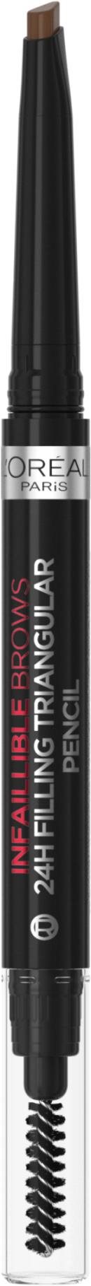 L'ORÉAL PARIS Infaillinble Brows 24H Filling Triangular Pencil 05 Light Brunette, ceruzka na obočie
