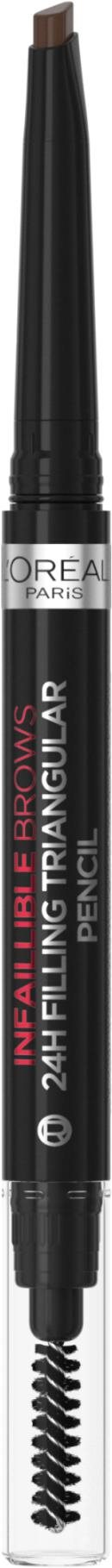 L'ORÉAL PARIS Infaillinble Brows 24H Filling Triangular Pencil 03 Brunette, ceruzka na obočie