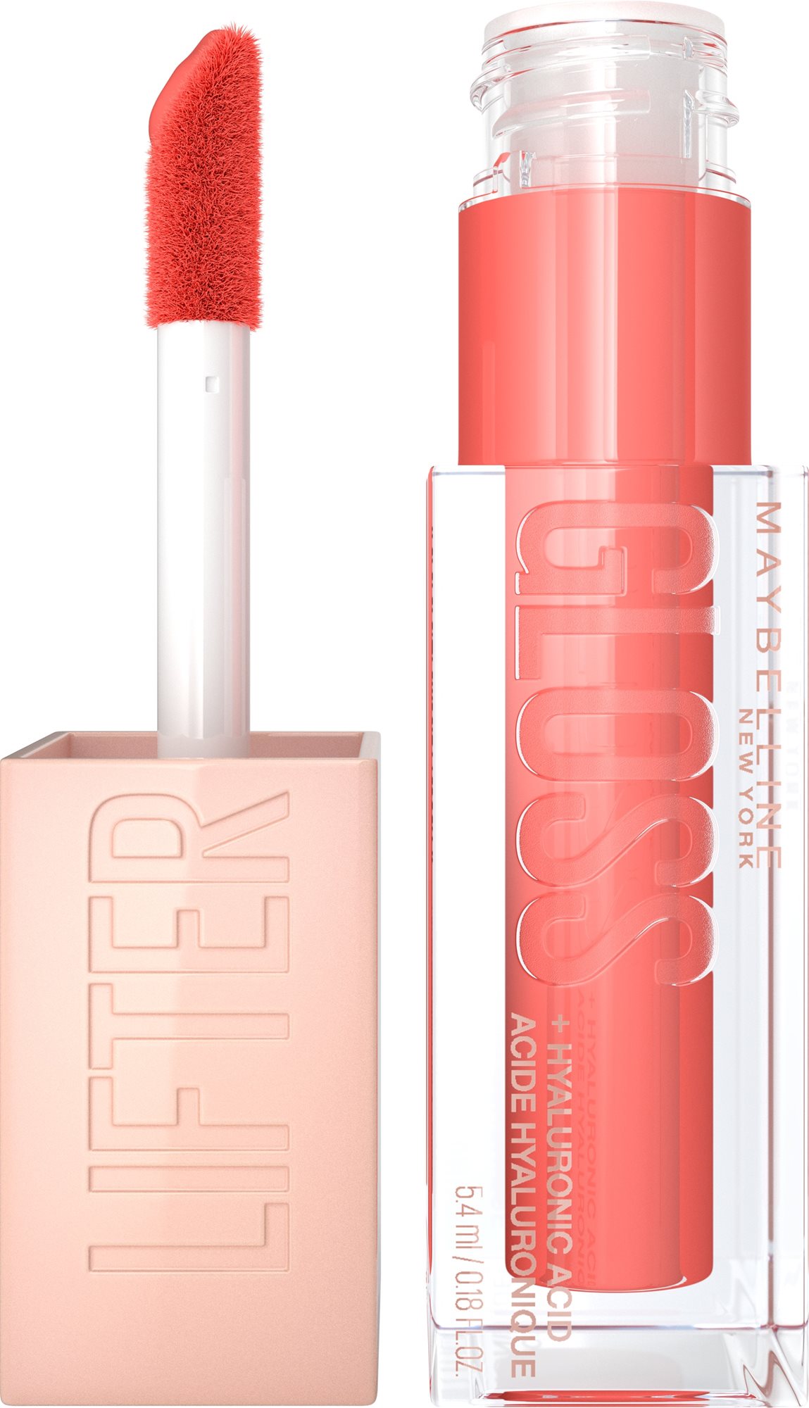 MAYBELLINE NEW YORK Lifter Gloss 22 Peach Ring lesk na pery, 5,4 ml