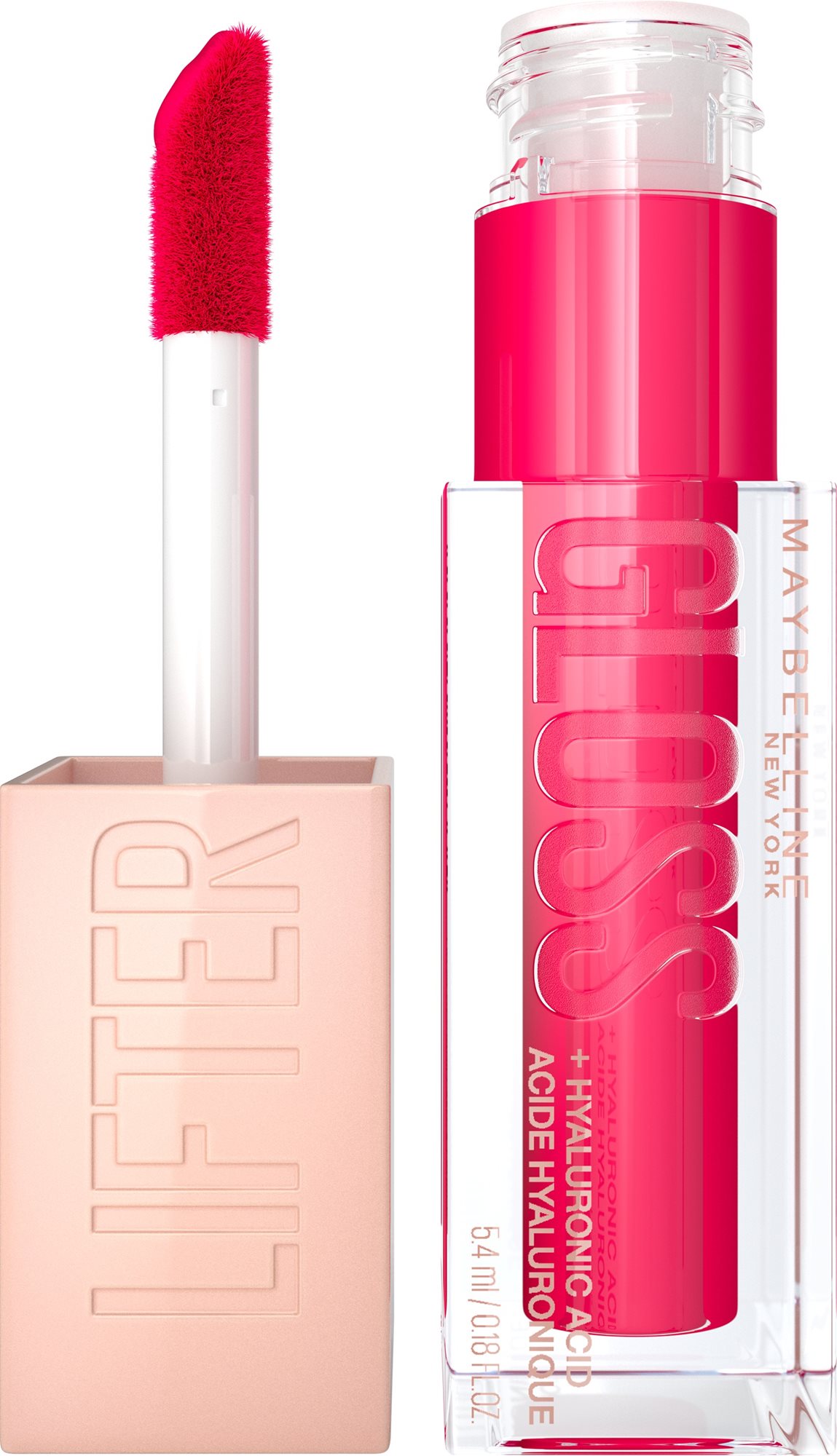 MAYBELLINE NEW YORK Lifter Gloss 24 Bubblegum lesk na pery, 5,4 ml