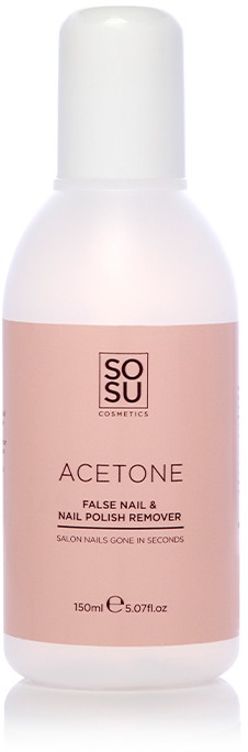 SOSU COSMETICS Gone Girl – Acetónový odstraňovač umelých nechtov, 150 ml