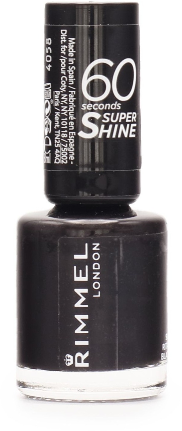 RIMMEL LONDON 60 Seconds Super Shine 900 Rita´s Black 8 ml