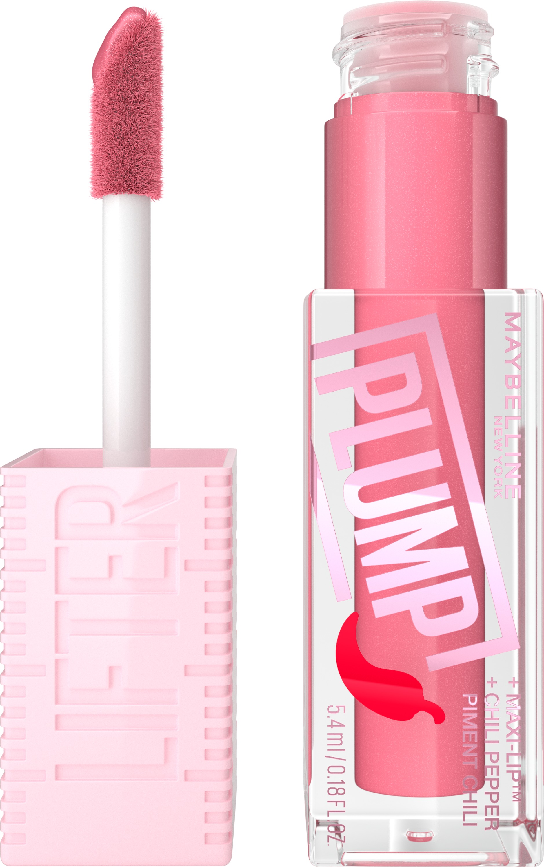 MAYBELLINE NEW YORK Lifter Plump 001 Blush Blaze lesk na pery, 5,4 ml