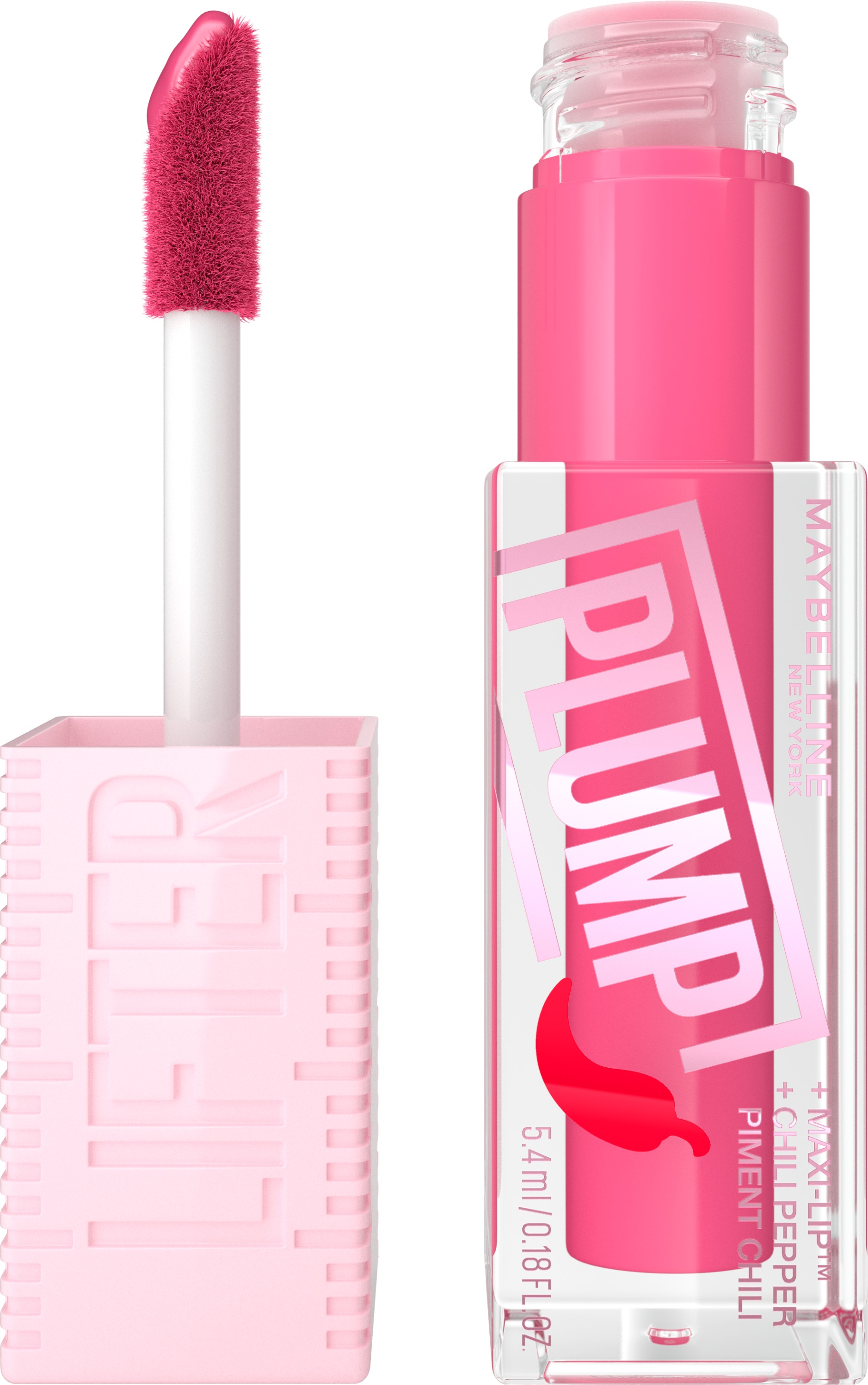 MAYBELLINE NEW YORK Lifter Plump 003 Pink Sting lesk na pery, 5,4 ml