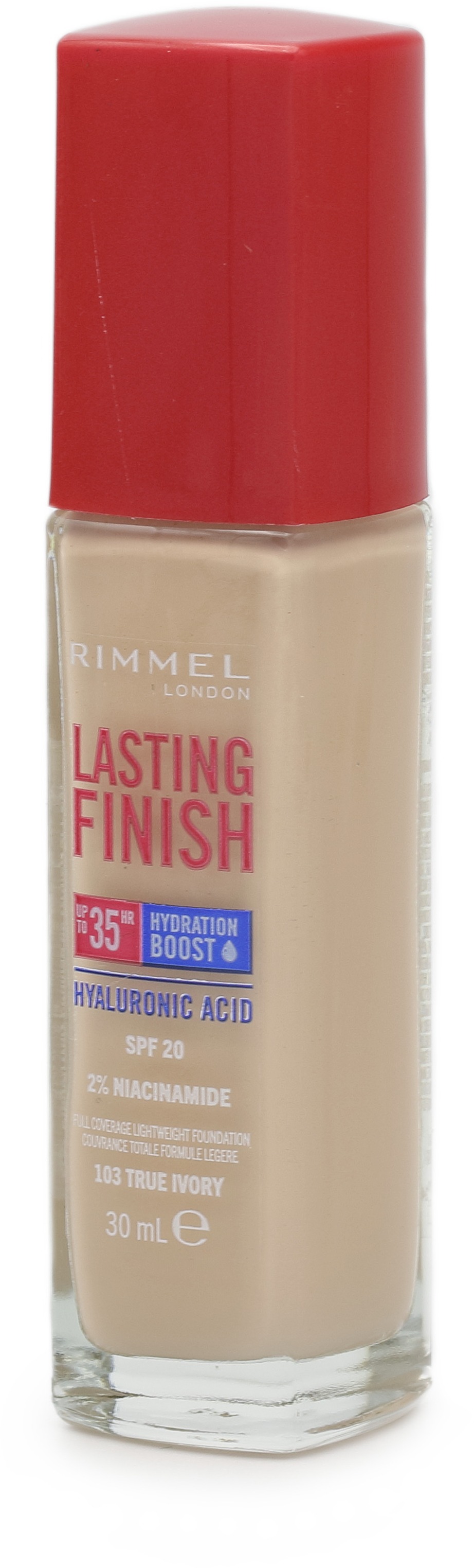 RIMMEL LONDON Lasting Finish 35H Hydration Boost SPF20 103 True Ivory 30 ml