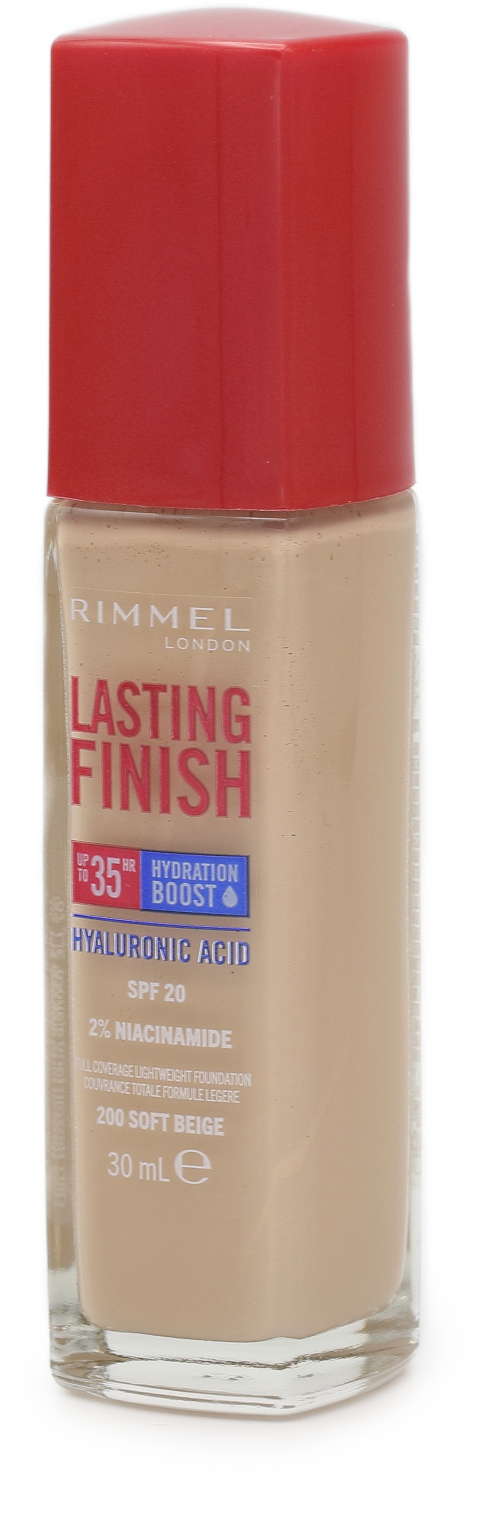 RIMMEL LONDON Lasting Finish 35H Hydration Boost SPF20 200 Soft Beige 30 ml