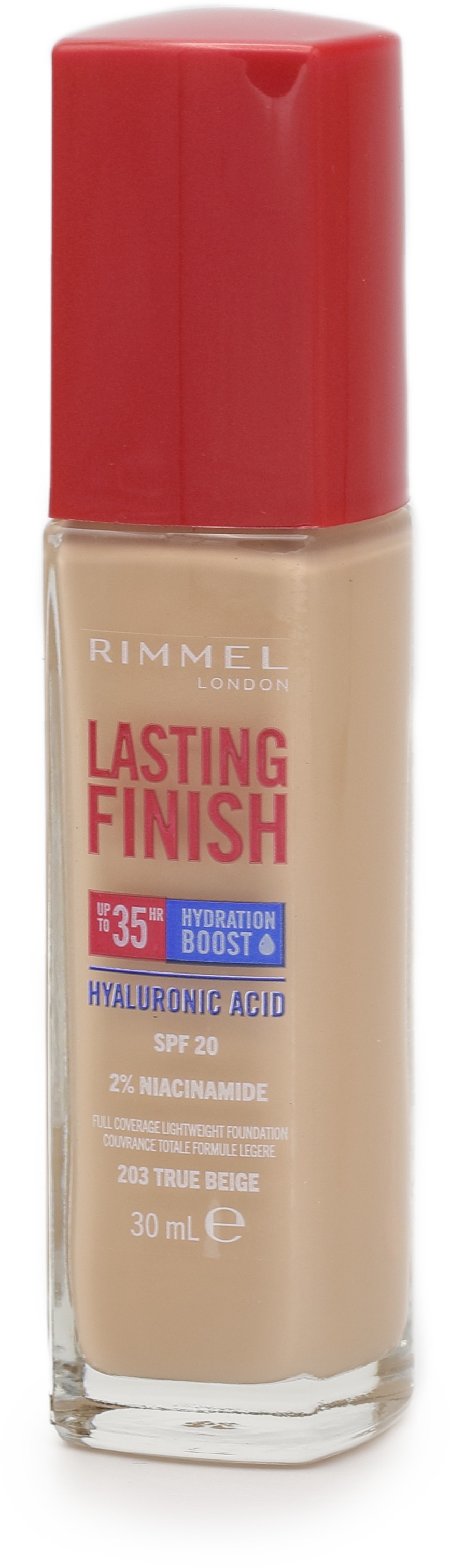 RIMMEL LONDON Lasting Finish 35H Hydration Boost SPF20 203 True Beige 30 ml