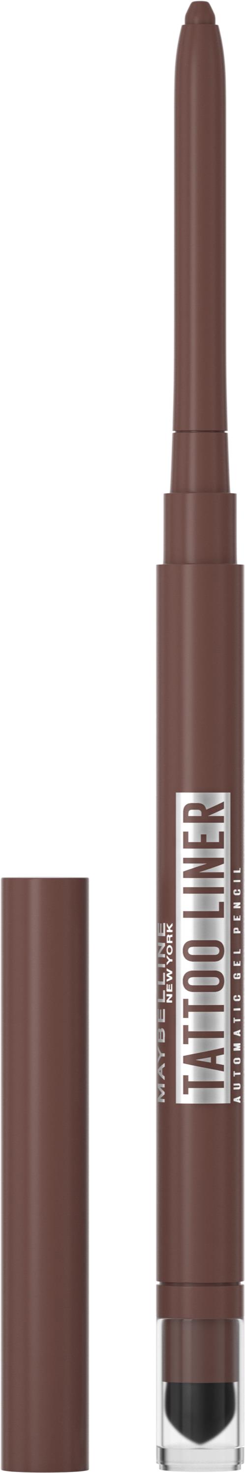 MAYBELLINE NEW YORK Tattoo Liner Automatic Gel Pencil Smokey Brown gélová ceruzka na oči, 1,3 g