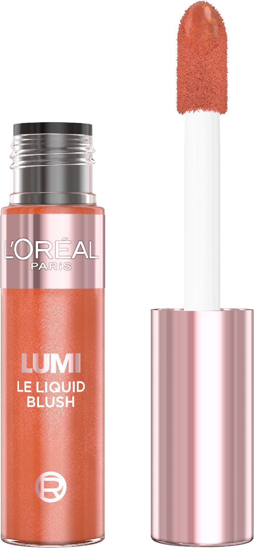 L'ORÉAL PARIS Lumi Liquid Blush Glow 627 Warm Peach tekutá lícenka, 10 ml