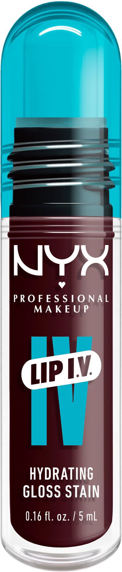 NYX PROFESSIONAL MAKEUP Lip IV Hydrating Gloss Stain, Lip Gloss, Mauve N' Moist!