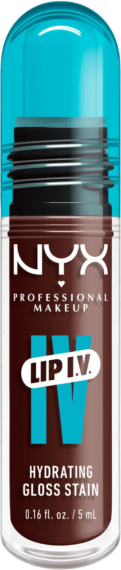 NYX PROFESSIONAL MAKEUP Lip IV Hydrating Gloss Stain, Mocha Me Wet