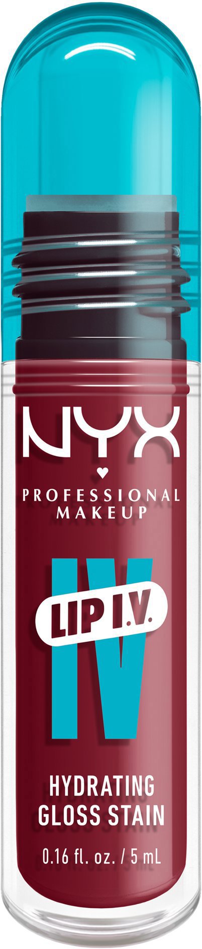 NYX PROFESSIONAL MAKEUP Lip IV Hydrating Gloss Stain, Bubblegum Burst