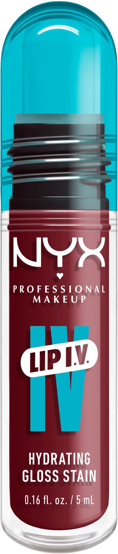 NYX PROFESSIONAL MAKEUP Lip IV Hydrating Gloss Stain, Drippin' In Rose