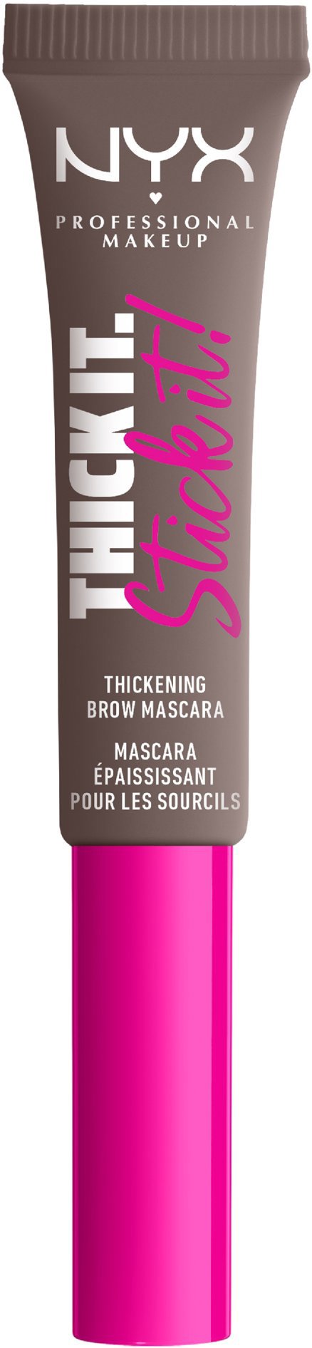 NYX PROFESSIONAL MAKEUP Thick It Stick It Brow Mascara 05 Cool Ash Brown maskara na obočie, 7 ml