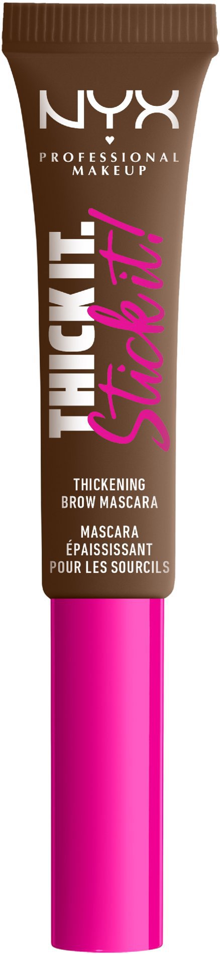 NYX PROFESSIONAL MAKEUP Thick It Stick It Brow Mascara 06 Brunette maskara na obočie, 7 ml