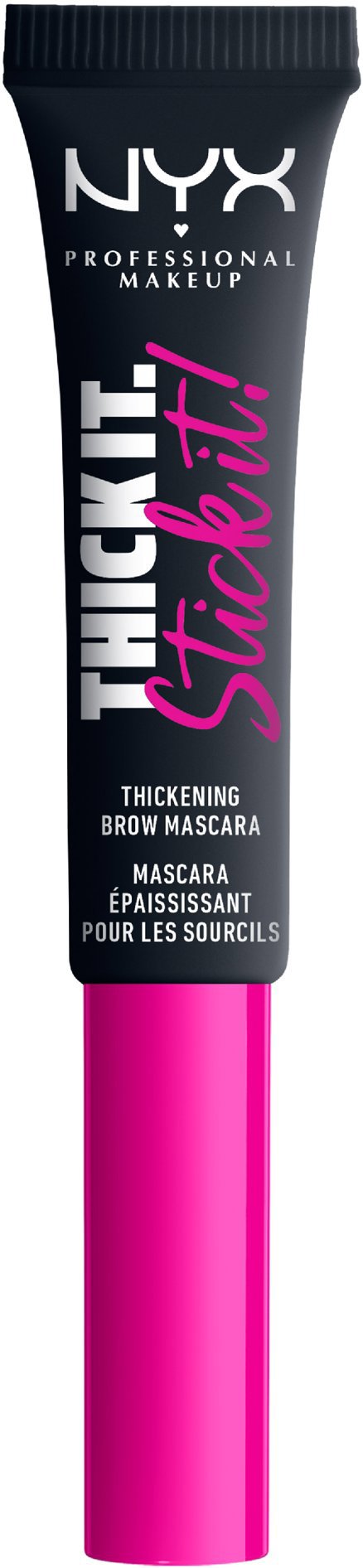 NYX PROFESSIONAL MAKEUP Thick It Stick It Brow Mascara 08 Black maskara na obočie, 7 ml