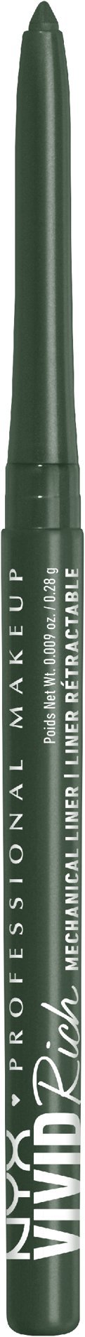 NYX PROFESSIONAL MAKEUP Vivid Rich Mechanical Liner ceruzka na oči 08 Emerald Empire 0,28 g
