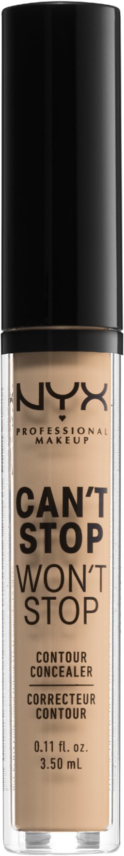 NYX PROFESSIONAL MAKEUP Can't Stop Won't Stop Concealer 07 Natural korektor, 3,5 ml